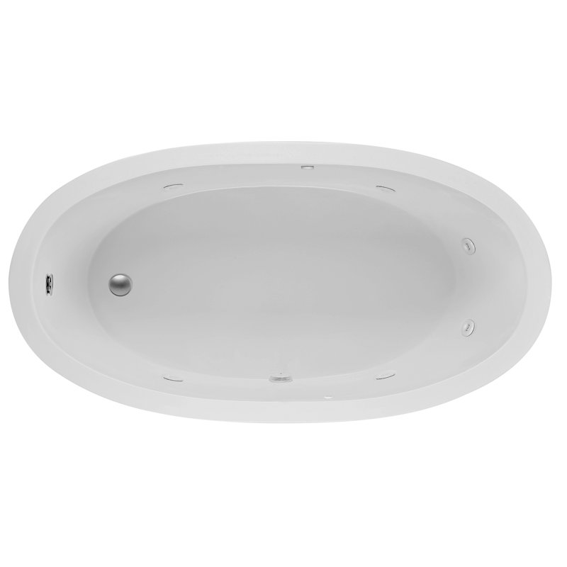 Reliance Whirlpools 72" x 36" Drop In Whirlpool Bathtub Wayfair